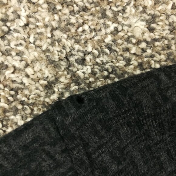 Ibex Jacket Thick Wool Geometric Zig Zag Full Zip Black Gray Mens Large - Picture 8 of 11